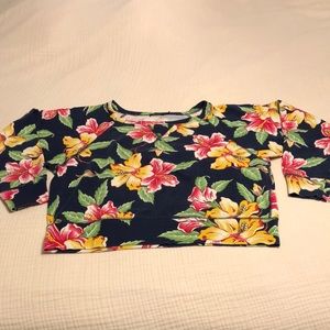 Ralph Lauren Off-Shoulder Crop Sweatshirt